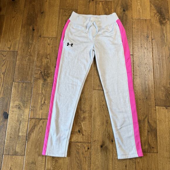 Under Armour Girls Sweatpants and Shirt Athletic Active Wear Youth Medium Pink - Picture 4 of 5